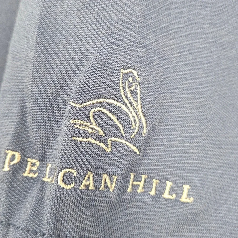 Travis Mathew Polo Shirt Mens‎ XXL Blue Short Sleeve Pelican Hill Golf Casual